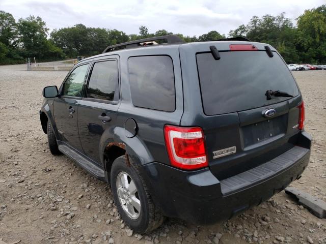 1FMCU93168KB10766 - 2008 FORD ESCAPE XLT CHARCOAL photo 2