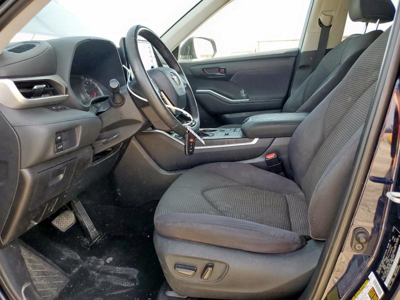 5TDZZRAH5LS006206 - 2020 TOYOTA HIGHLANDER L BLUE photo 7