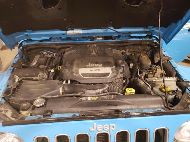 1C4BJWEG1HL691502 - 2017 JEEP WRANGLER U SAHARA BLUE photo 12