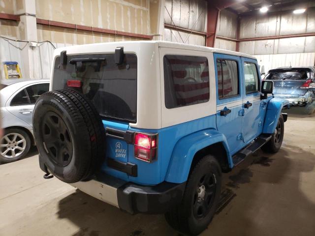 1C4BJWEG1HL691502 - 2017 JEEP WRANGLER U SAHARA BLUE photo 3