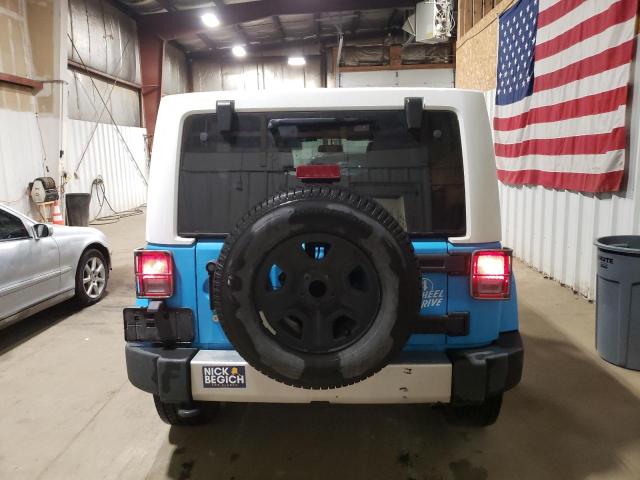 1C4BJWEG1HL691502 - 2017 JEEP WRANGLER U SAHARA BLUE photo 6