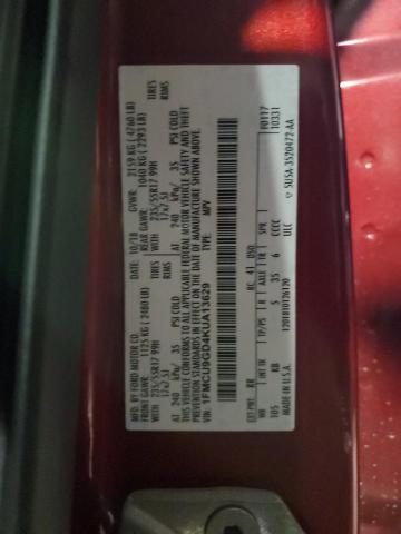 1FMCU9GD4KUA13629 - 2019 FORD ESCAPE SE Qırmızı foto 13