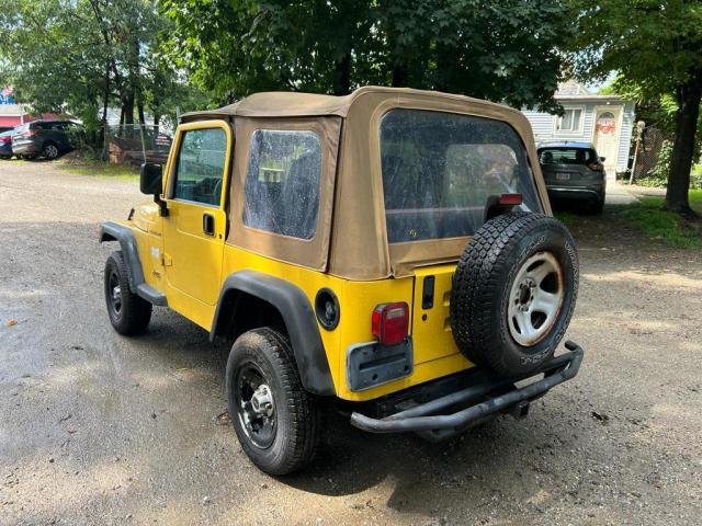 1J4FA29P81P312931 - 2001 JEEP WRANGLER / SE YELLOW photo 2