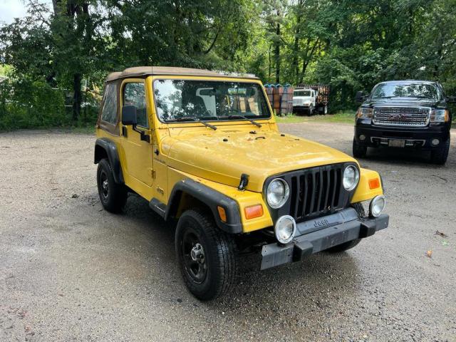 1J4FA29P81P312931 - 2001 JEEP WRANGLER / SE YELLOW photo 4