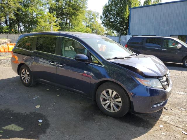5FNRL5H64EB027022 - 2014 HONDA ODYSSEY EXL BLUE photo 4