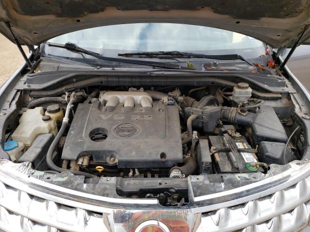 JN8AZ08T85W330745 - 2005 NISSAN MURANO SL GRAY photo 11