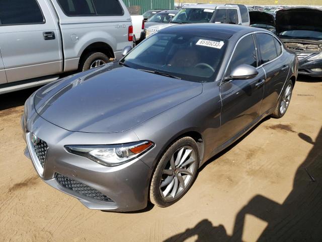 ZARFAEDNXH7559994 - 2017 ALFA ROMEO GIULIA Q4 ნაცრისფერი ფოტო 1