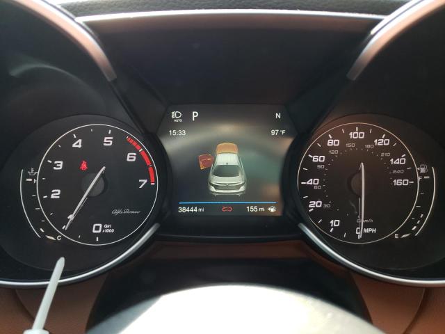 ZARFAEDNXH7559994 - 2017 ALFA ROMEO GIULIA Q4 ნაცრისფერი ფოტო 9