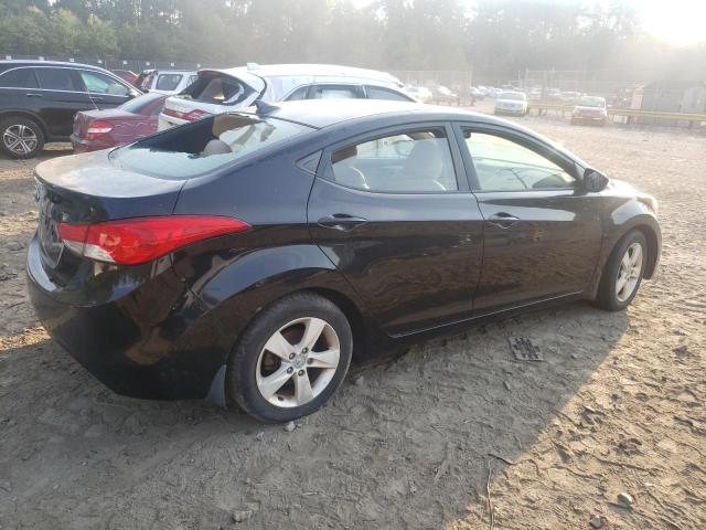 5NPDH4AE7CH150352 - 2012 HYUNDAI ELANTRA GLS BLACK photo 3