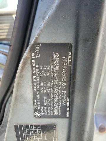 WBAAD2309K8849609 - 1989 BMW 3 SERIES I AUTOMATIC BLUE photo 13