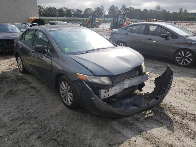 19XFB2F93CE023693 - 2012 HONDA CIVIC EXL ნაცრისფერი ფოტო 4