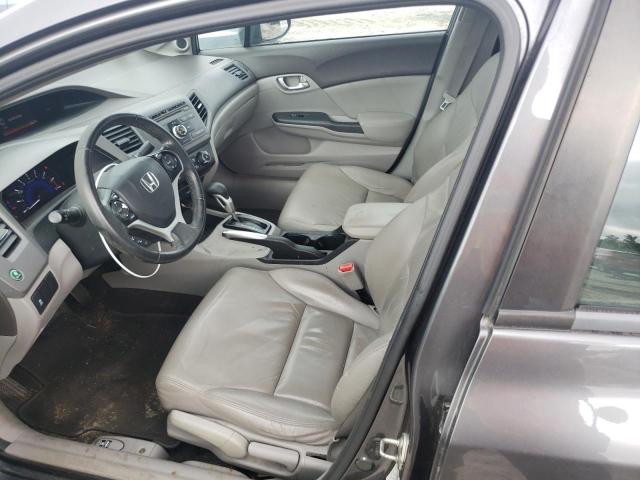 19XFB2F93CE023693 - 2012 HONDA CIVIC EXL ნაცრისფერი ფოტო 7