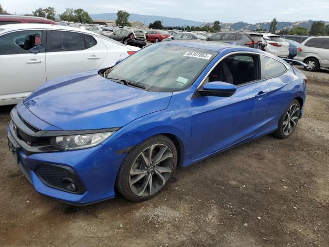 2HGFC3A55HH755361 - 2017 HONDA CIVIC SI BLUE photo 1