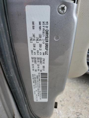 2C4RC1BG9FR597159 - 2015 CHRYSLER TOWN & COU TOURING GRAY photo 13