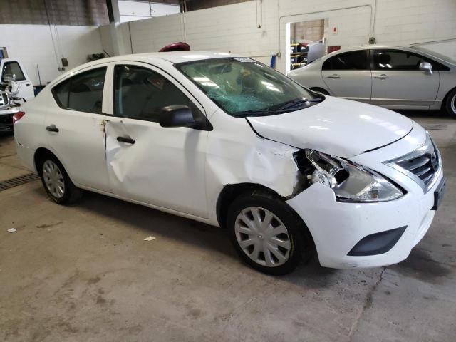 3N1CN7AP9FL801379 - 2015 NISSAN VERSA S WHITE photo 4