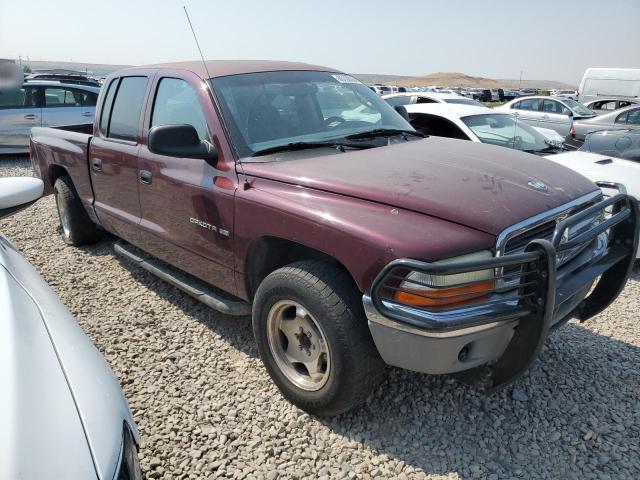 1B7HG2AX61S233683 - 2001 DODGE DAKOTA QUAD BURGUNDY photo 4