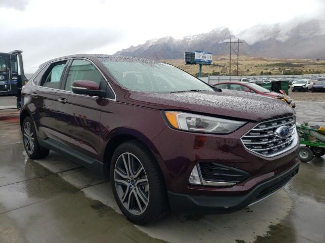 2FMPK4K96KBB64006 - 2019 FORD EDGE TITANIUM MAROON photo 1