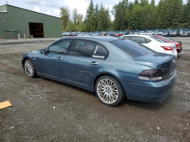 WBAHN83537DT69249 - 2007 BMW 750 BLUE photo 2