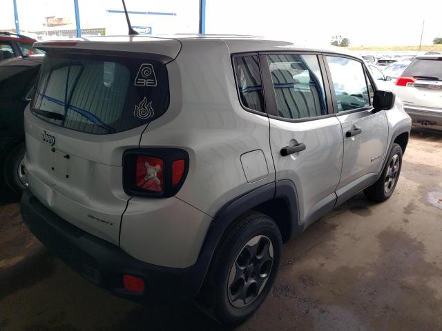 ZACCJBAH0FPB58695 - 2015 JEEP RENEGADE SPORT ვერცხლისფერი ფოტო 3