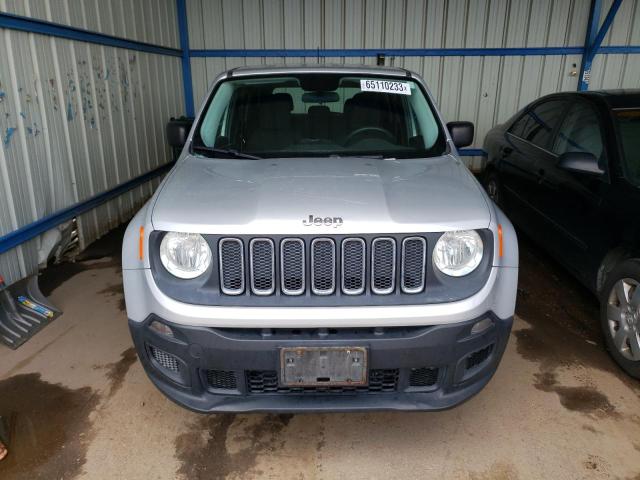 ZACCJBAH0FPB58695 - 2015 JEEP RENEGADE SPORT ვერცხლისფერი ფოტო 5