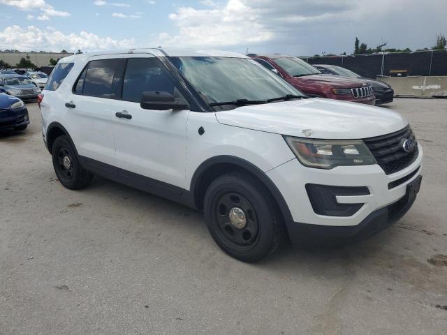 1FM5K8AR1GGD30710 - 2016 FORD EXPLORER POLICE INTERCEPTOR Blanco foto 4