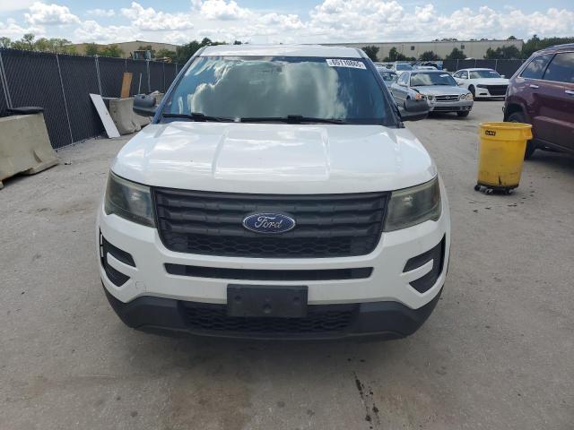 1FM5K8AR1GGD30710 - 2016 FORD EXPLORER POLICE INTERCEPTOR Blanco foto 5