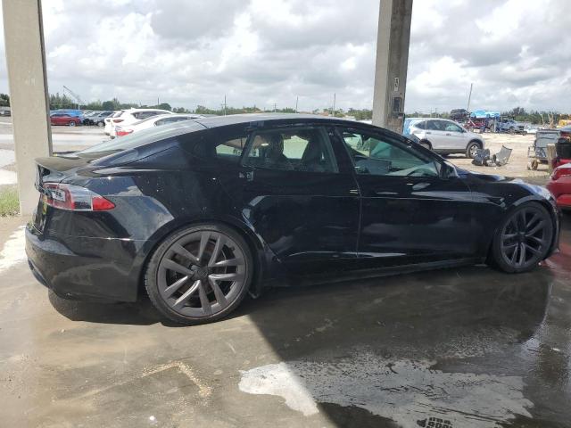 5YJSA1E58MF434710 - 2021 TESLA MODEL S BLACK photo 3
