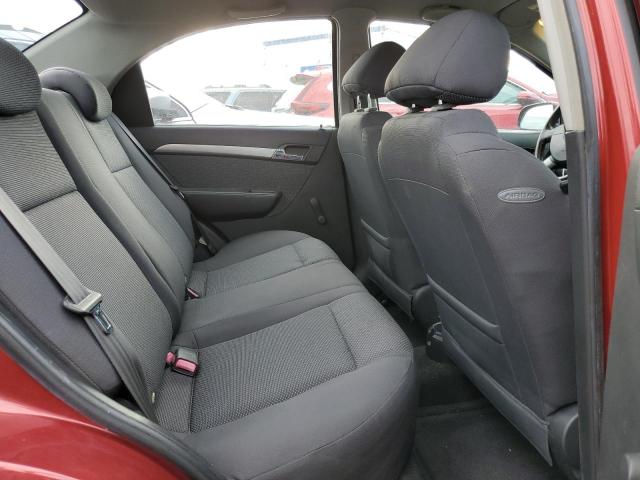 KL1TD56637B129463 - 2007 CHEVROLET AVEO BASE RED photo 10