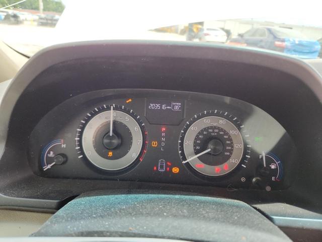 5FNRL5H68CB079220 - 2012 HONDA ODYSSEY EXL WHITE photo 9