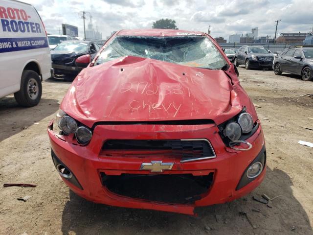 1G1JC6SH8F4162082 - 2015 CHEVROLET SONIC LT RED photo 5