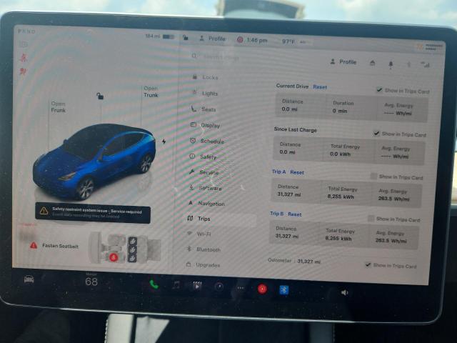 7SAYGAEE7PF797905 - 2023 TESLA MODEL Y Көк фото 9