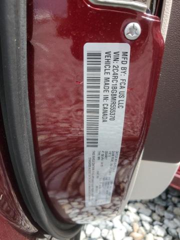 2C4RC1BG8MR555370 - 2021 CHRYSLER PACIFICA TOURING L 勃艮第红 照片 14