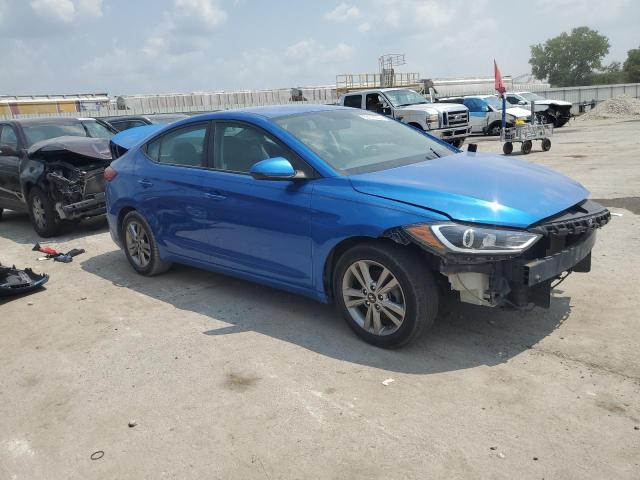 KMHD84LF5HU190993 - 2017 HYUNDAI ELANTRA SE BLUE photo 4