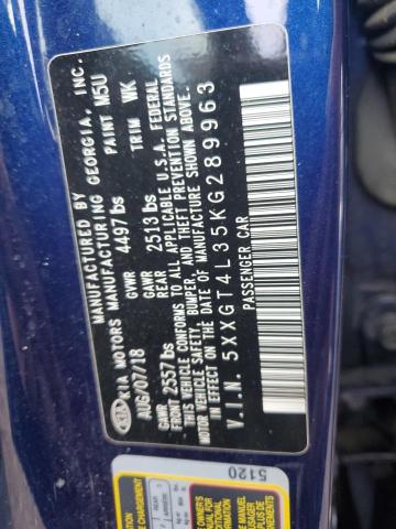 5XXGT4L35KG289963 - 2019 KIA OPTIMA LX BLUE photo 13