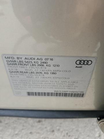WA1L2AFP1HA032165 - 2017 AUDI Q5 PREMIUM PLUS SILVER photo 13