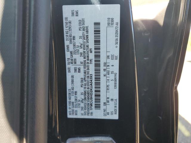 1FMCU9HD2KUA04393 - 2019 FORD ESCAPE SEL 黑色 照片 14