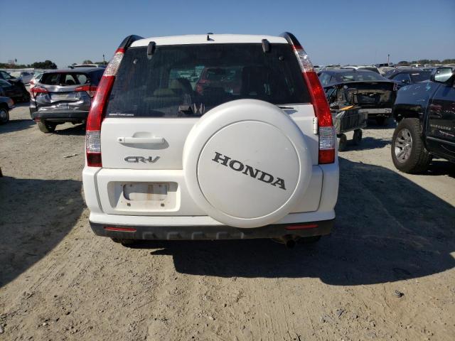 JHLRD78966C053710 - 2006 HONDA CR-V SE WHITE photo 6