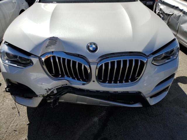 5UXTY5C04M9G42612 - 2021 BMW X3 XDRIVE30I WHITE photo 12