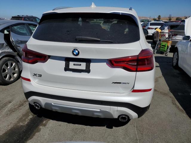 5UXTY5C04M9G42612 - 2021 BMW X3 XDRIVE30I WHITE photo 6