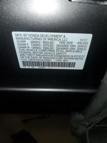 5J8YE1H41NL029841 - 2022 ACURA MDX TECHNOLOGY 灰色 照片 14