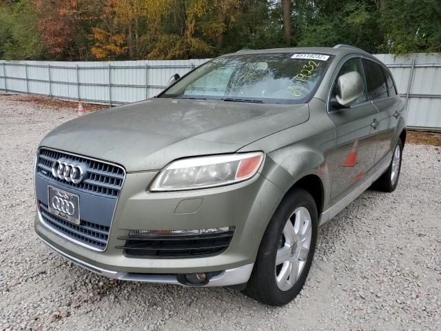 WA1AV74L87D011148 - 2007 AUDI Q7 4.2 QUATTRO GREEN photo 2