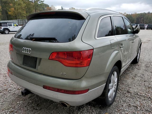 WA1AV74L87D011148 - 2007 AUDI Q7 4.2 QUATTRO GREEN photo 4