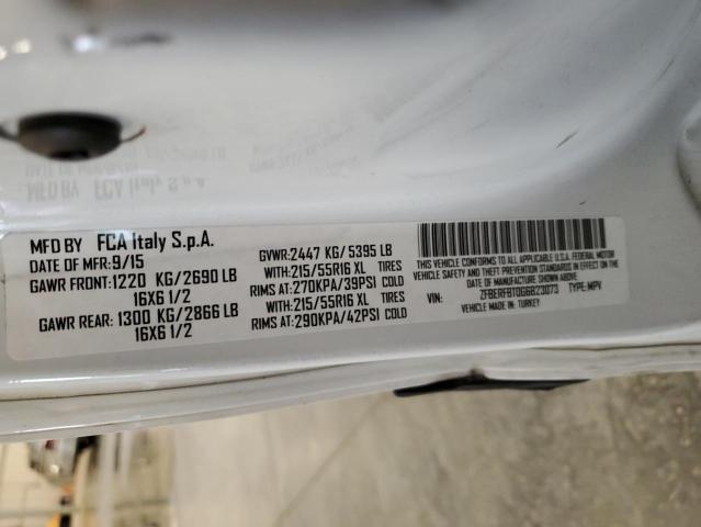 ZFBERFBT0G6B23073 - 2016 RAM PROMASTER SLT Білий фото 13