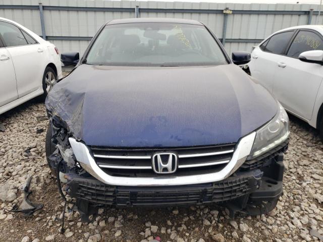 1HGCR3F84DA011263 - 2013 HONDA ACCORD EXL BLUE photo 5