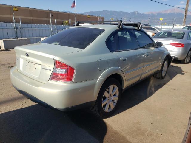 4S4BL62C067210765 - 2006 SUBARU LEGACY OUTBACK 2.5I LIMITED GREEN photo 3