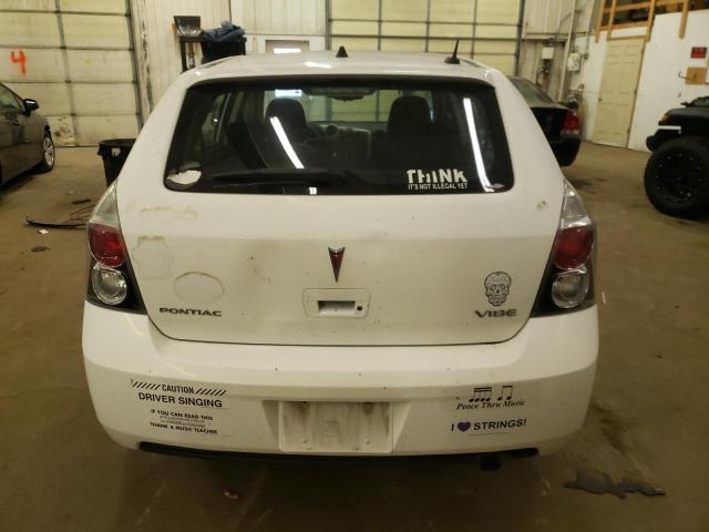 5Y2SP67869Z418087 - 2009 PONTIAC VIBE WHITE photo 6