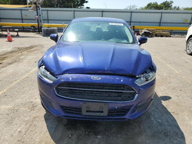 1FA6P0G73E5403284 - 2014 FORD FUSION S BLUE photo 5