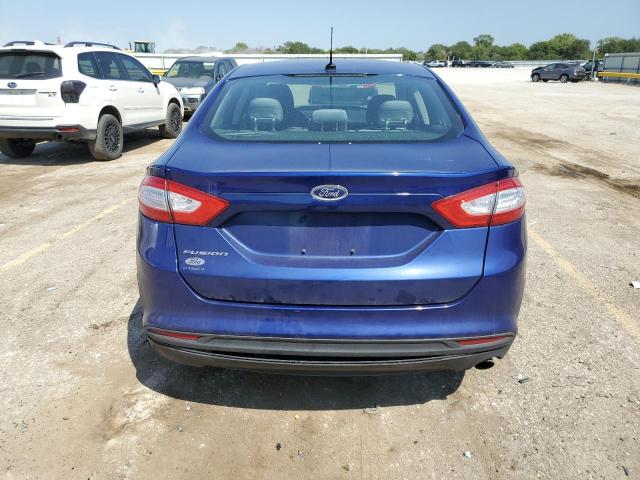 1FA6P0G73E5403284 - 2014 FORD FUSION S BLUE photo 6