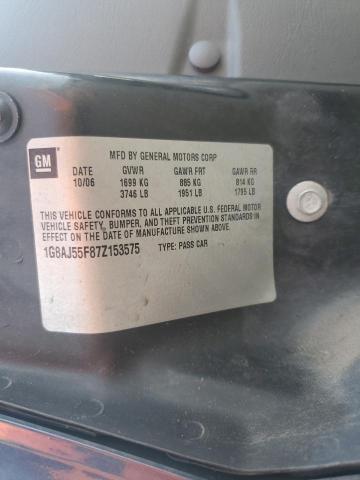 1G8AJ55F87Z153575 - 2007 SATURN ION LEVEL 2 BLUE photo 12