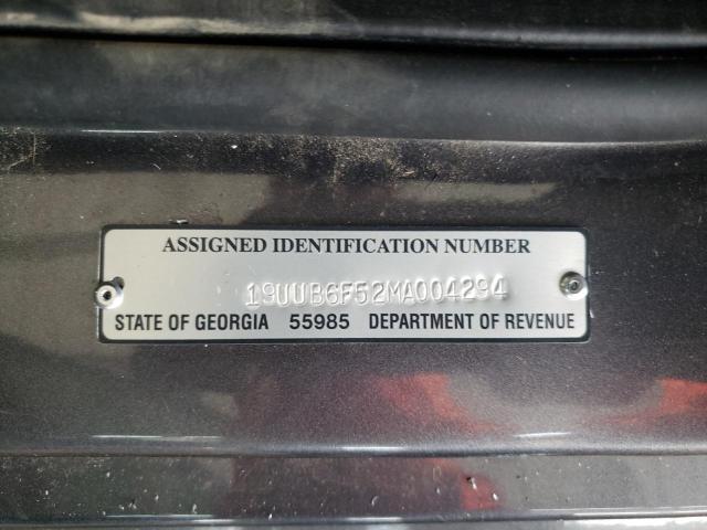 19UUB6F52MA004294 - 2021 ACURA TLX TECH A GRAY photo 12